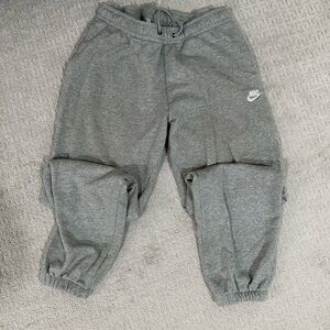 Grey Nike joggers